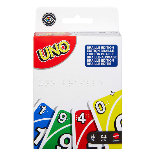 UNO Braille card game Nerdscape