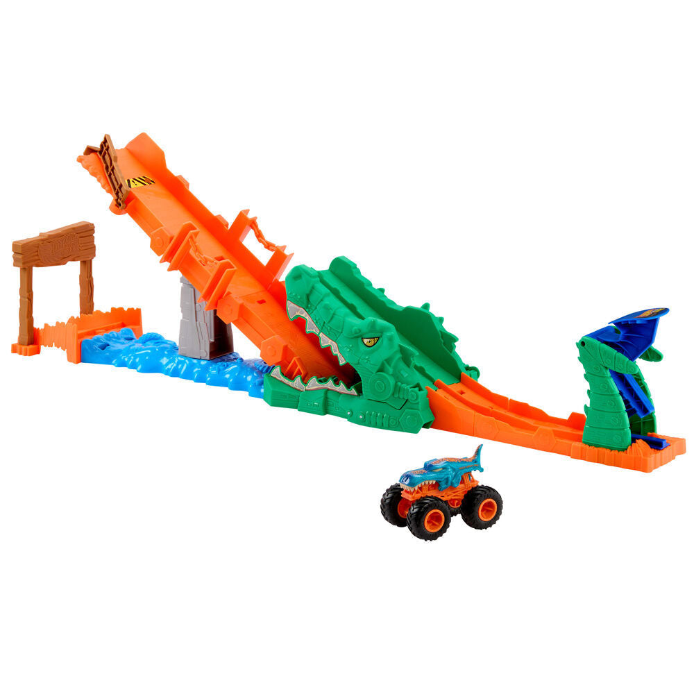 Hot Wheels Monster Trucks Cocodrile Crash Challenge Nerdscape