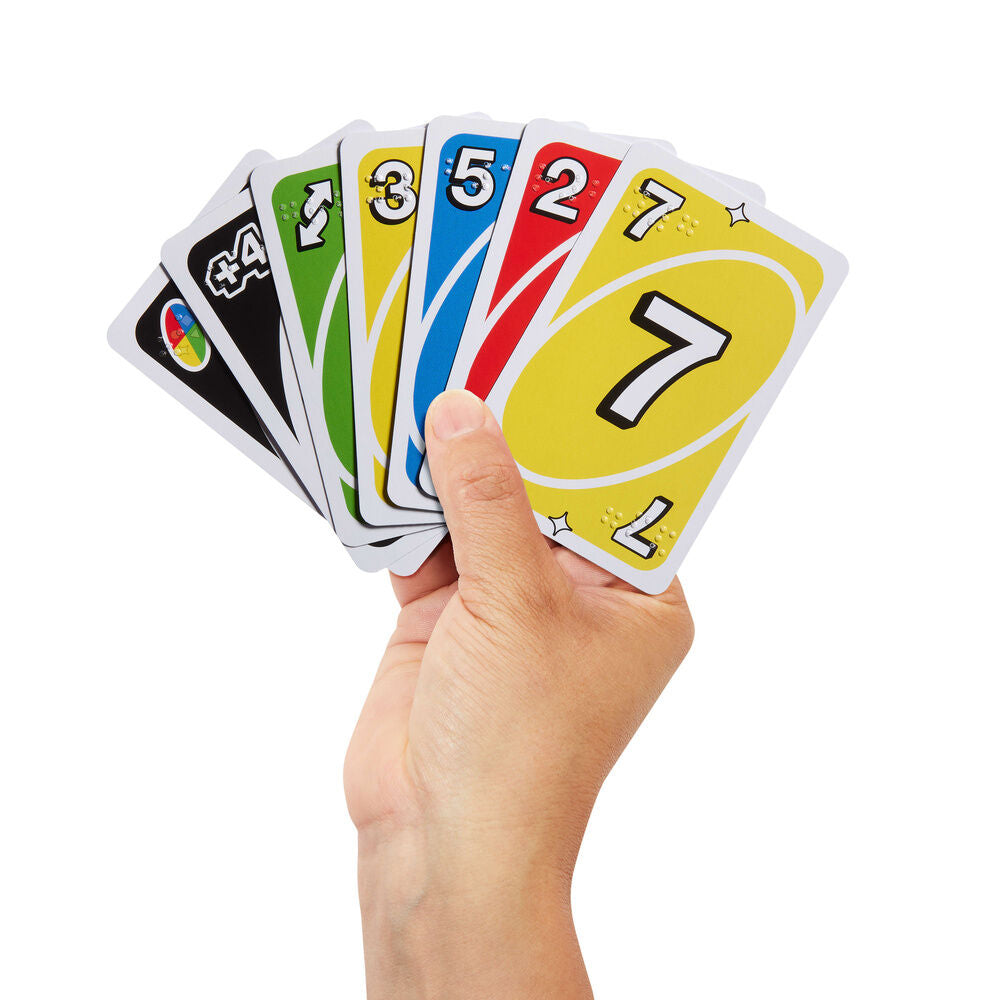 UNO Braille card game Nerdscape