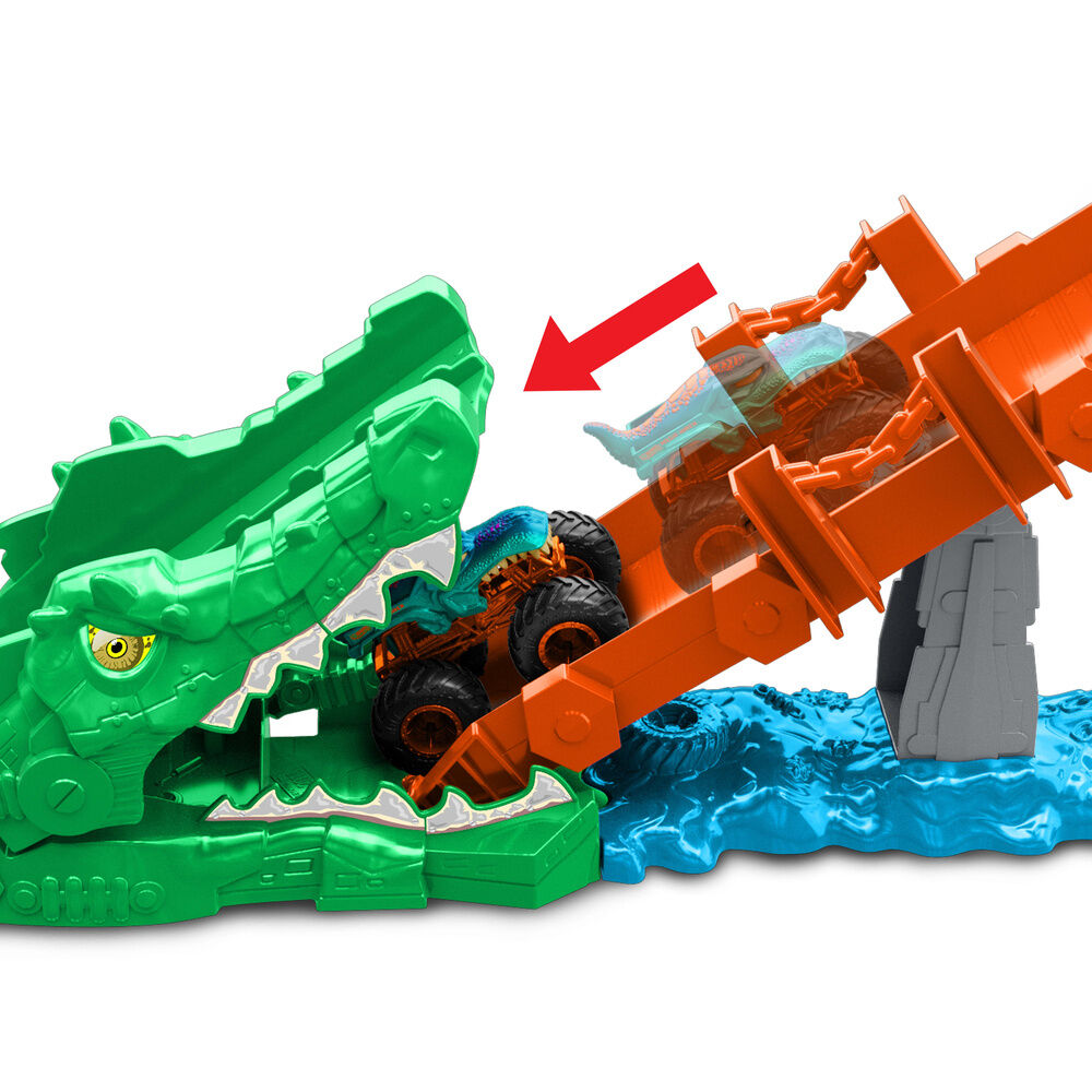 Hot Wheels Monster Trucks Cocodrile Crash Challenge Nerdscape