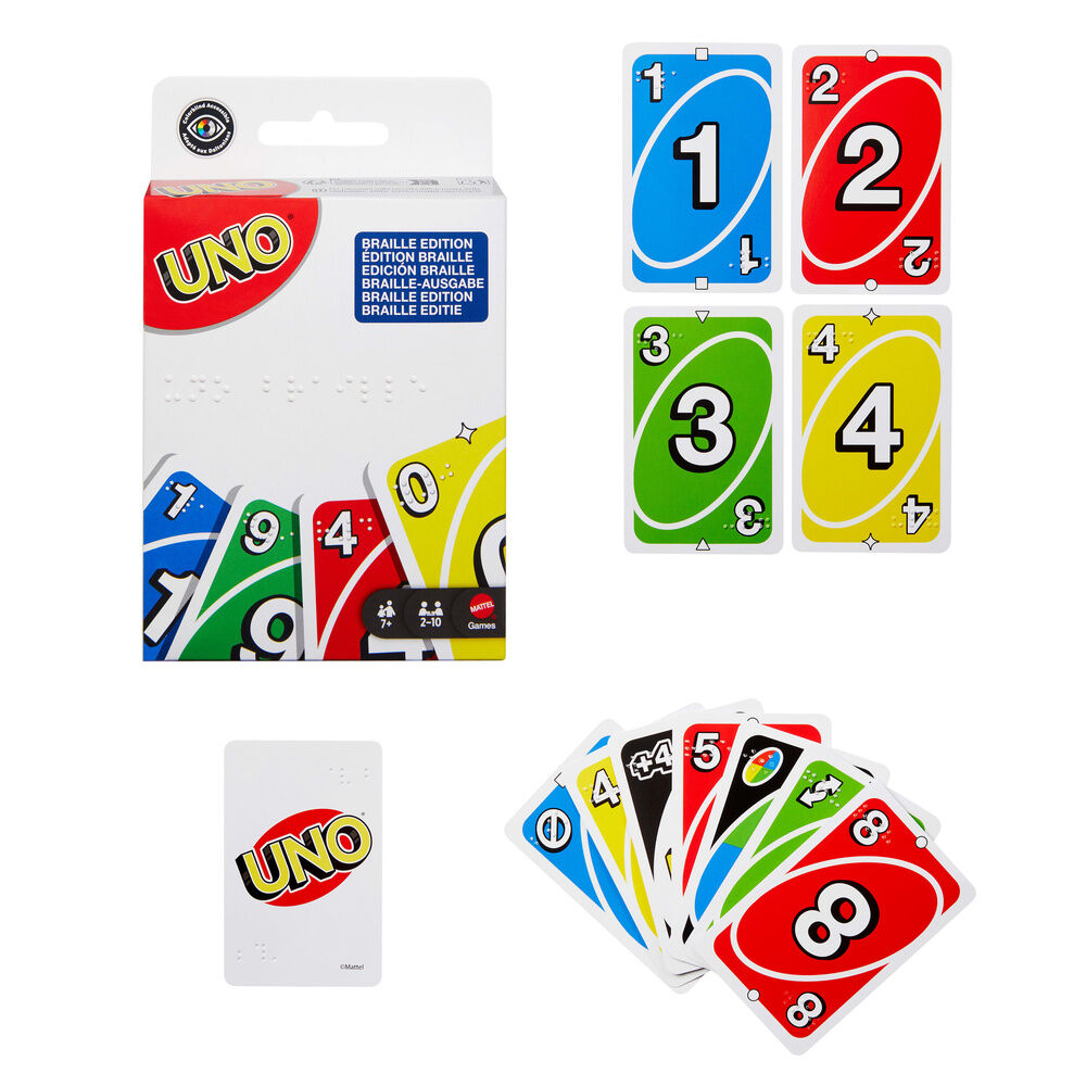 UNO Braille card game Nerdscape