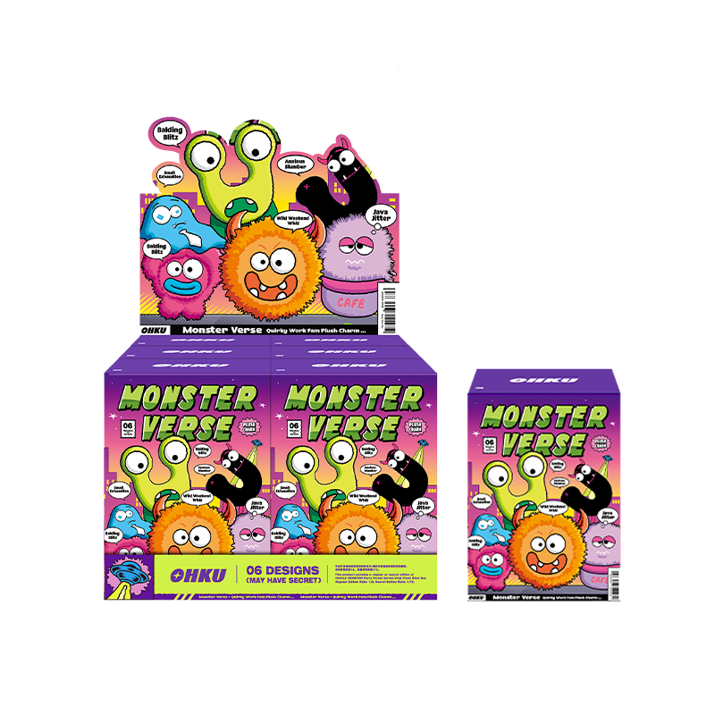 Monster Verse Quirky Work Fam surprisa plush toy Nerdscape