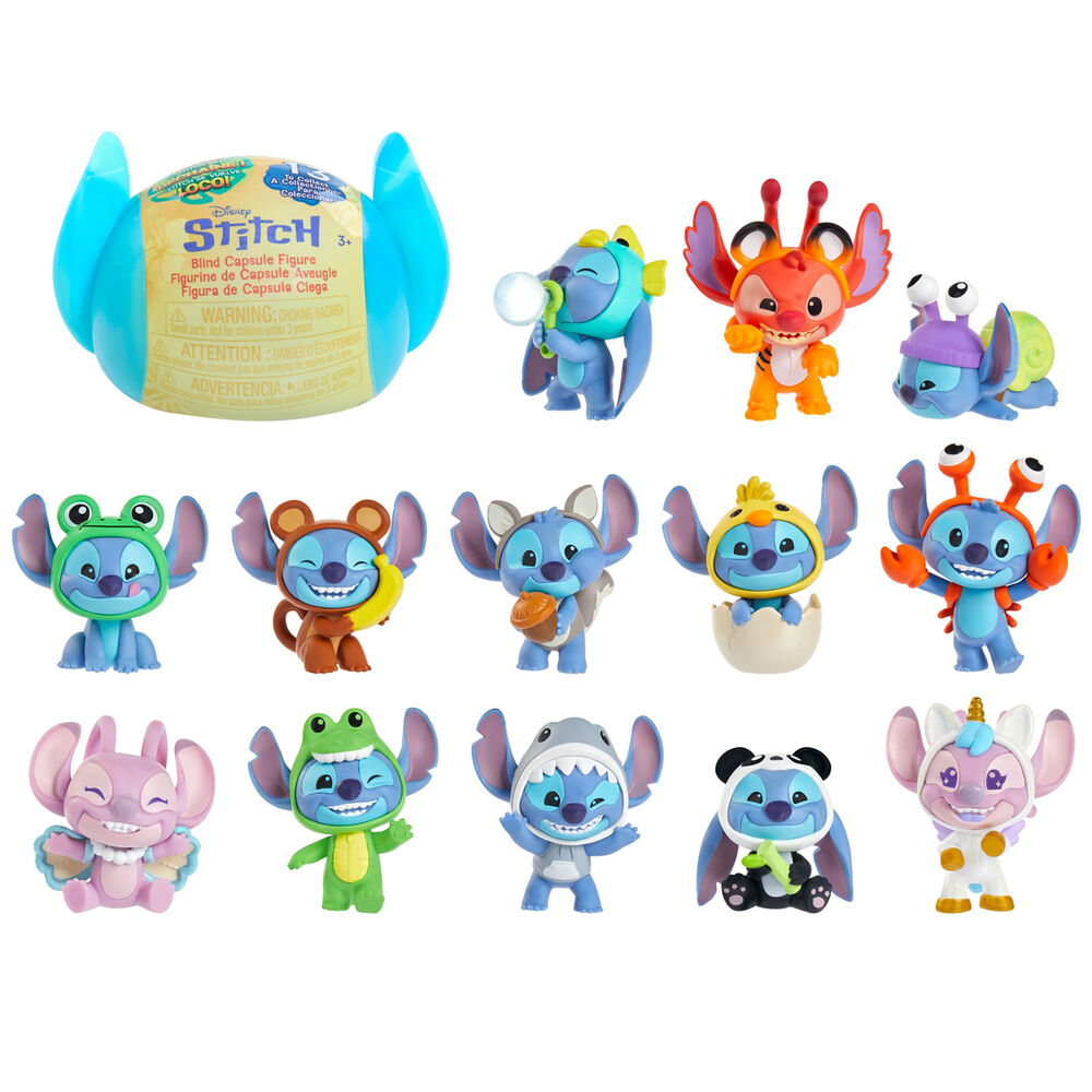 Disney Stitch Goes Wild assorted Capsule surprise figure