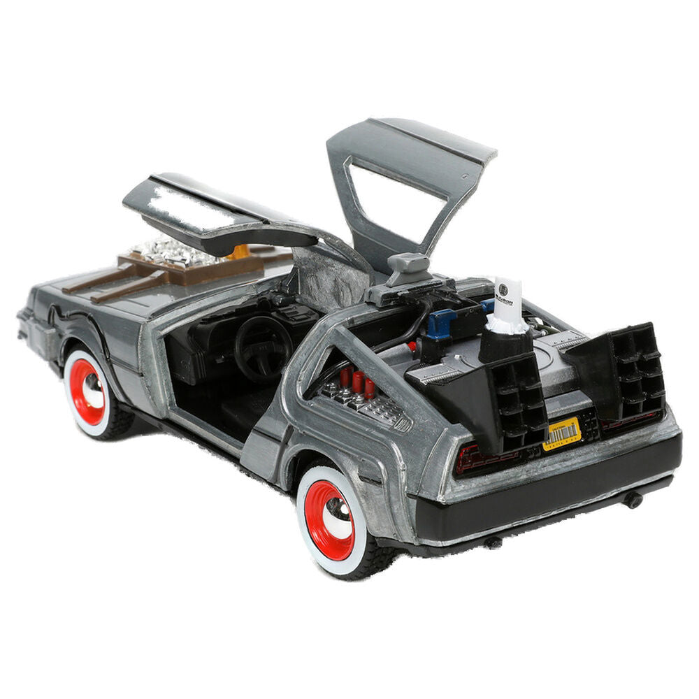Back To The Future III Time Machine DLorean car replica Nerdscape