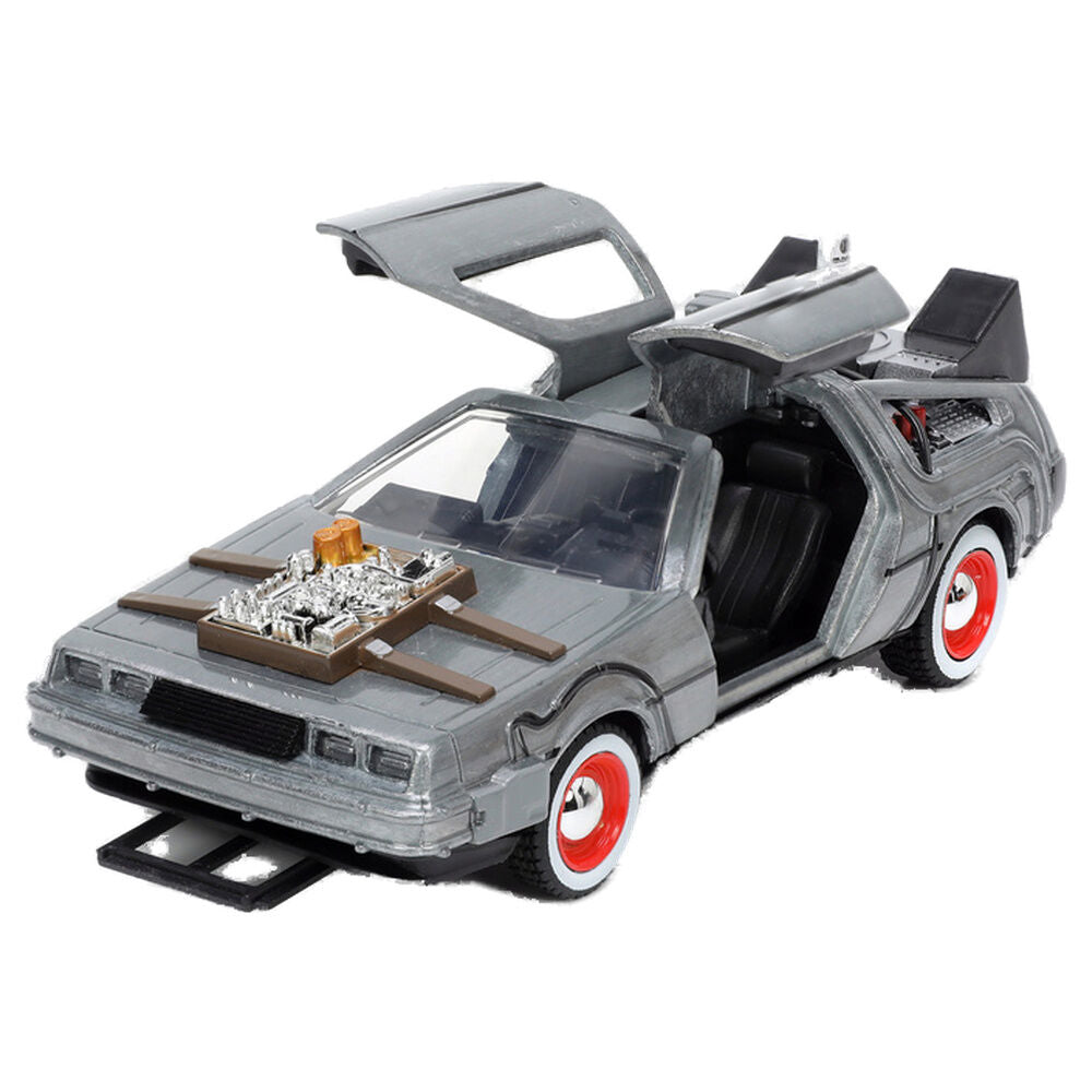 Back To The Future III Time Machine DLorean car replica Nerdscape