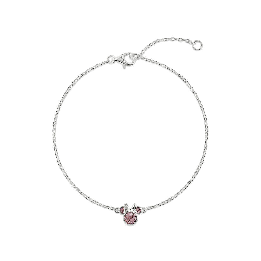 Disney Minnie February sterling silver bracelet Nerdscape