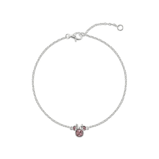 Disney Minnie February sterling silver bracelet Nerdscape