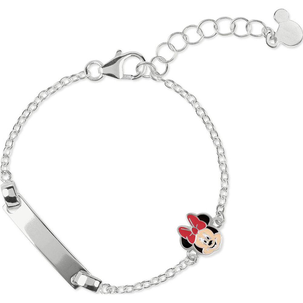 Disney Minnie plaque sterling silver bracelet Nerdscape