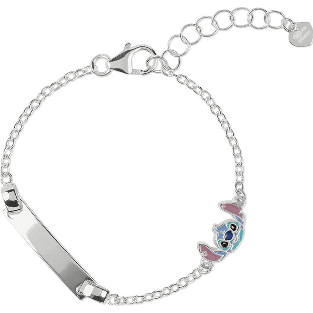 Disney Stitch plaque sterling silver bracelet Nerdscape