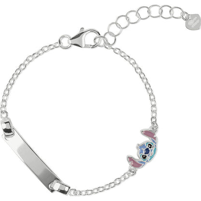 Disney Stitch plaque sterling silver bracelet Nerdscape