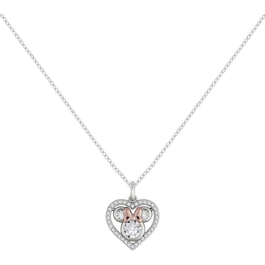 Disney Minnie Heart sterling silver necklace Nerdscape