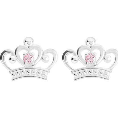 Disney Princess Crown sterling silver earrings Nerdscape
