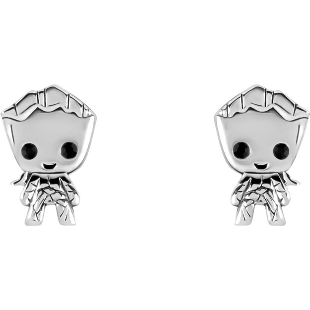 Marvel Guardians of the Galaxy Groot sterling silver earrings Nerdscape