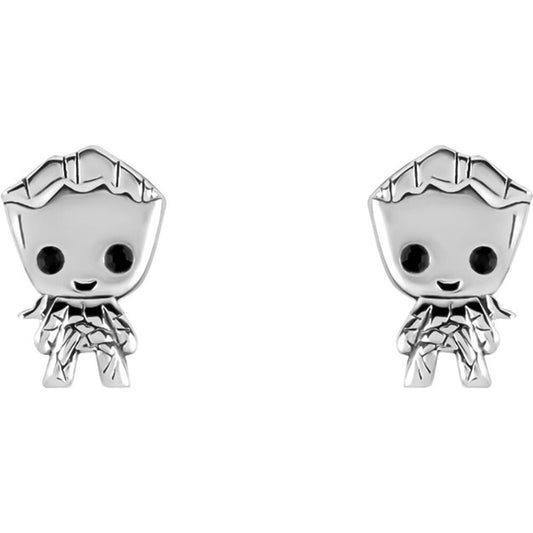 Marvel Guardians of the Galaxy Groot sterling silver earrings Nerdscape