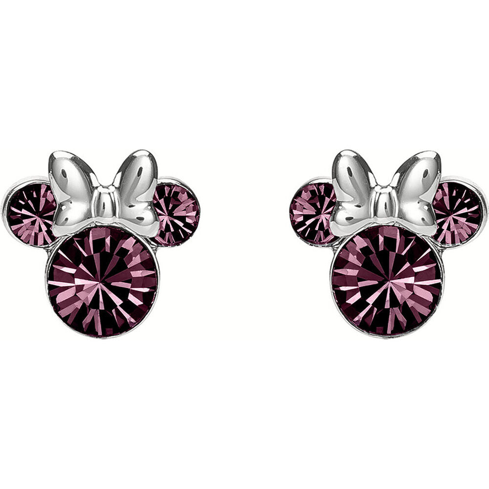 Disney Minnie February sterling silver earrings Nerdscape