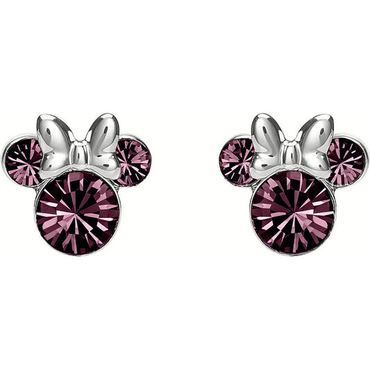 Disney Minnie February sterling silver earrings Nerdscape