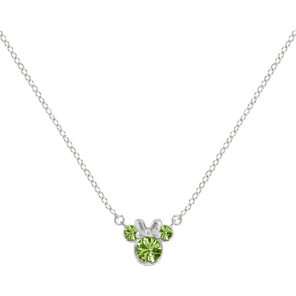 Disney Minnie August sterling silver necklace