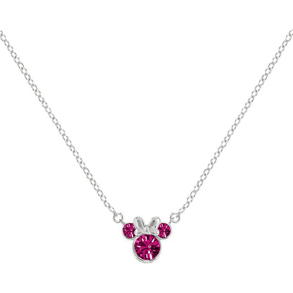 Disney Minnie October sterling silver necklace