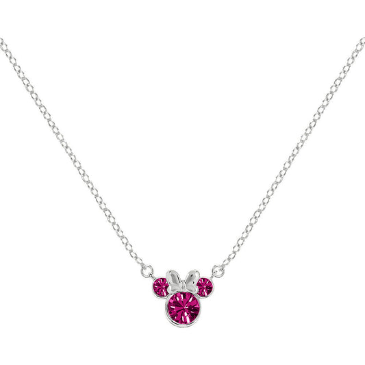 Disney Minnie October sterling silver necklace