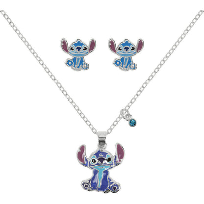 Disney Stitch necklace and earrings set Nerdscape