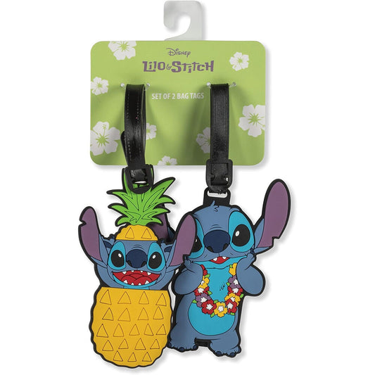 Disney Stitch set of 2 luggage labels