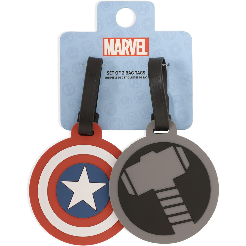 Marvel Avengers set of 2 luggage labels Nerdscape