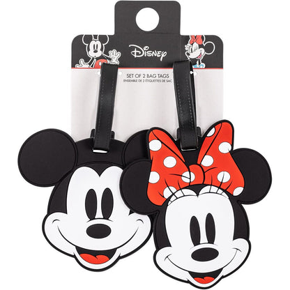 Disney Mickey & Minnie set of 2 luggage labels Nerdscape