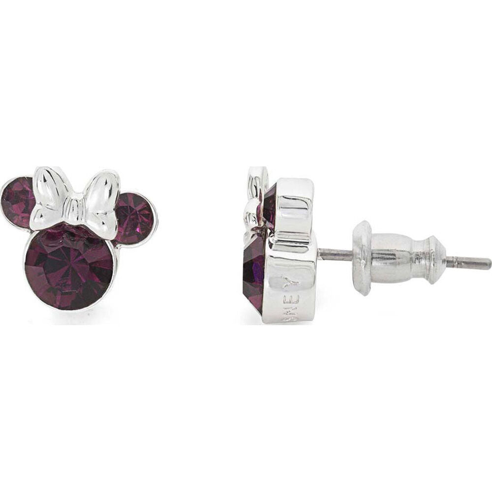 Disney Minnie February sterling silver earrings Nerdscape
