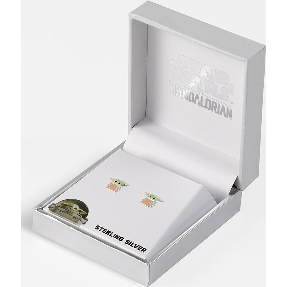 Star Wars The Mandalorian Grogu sterling silver earrings