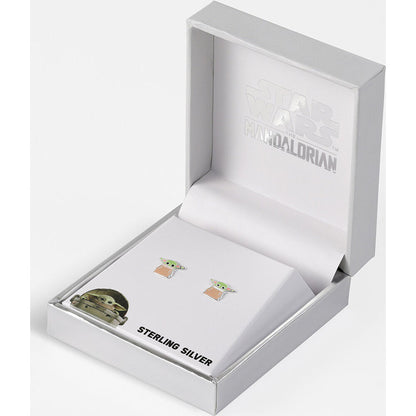 Star Wars The Mandalorian Grogu sterling silver earrings