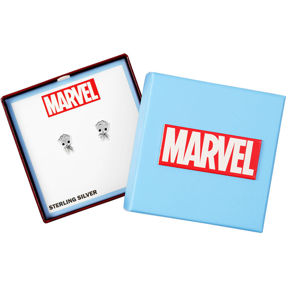 Marvel Guardians of the Galaxy Groot sterling silver earrings Nerdscape