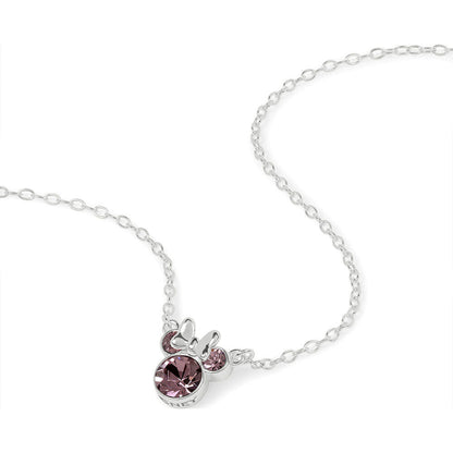 Disney Minnie February sterling silver necklace Nerdscape