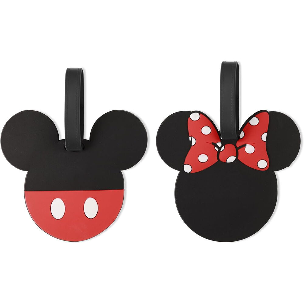 Disney Mickey & Minnie set of 2 luggage labels Nerdscape