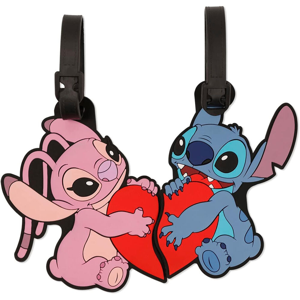 Disney Stitch & Angel set of 2 luggage labels