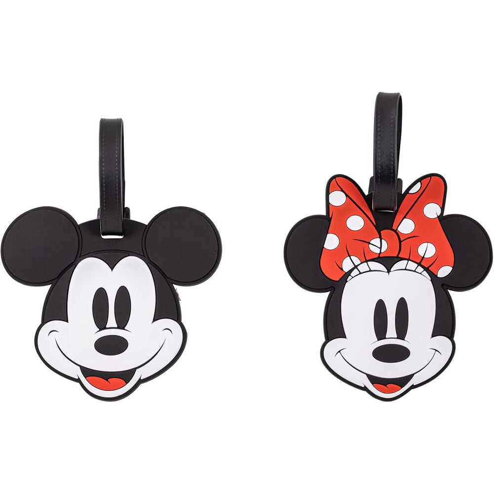 Disney Mickey & Minnie set of 2 luggage labels Nerdscape