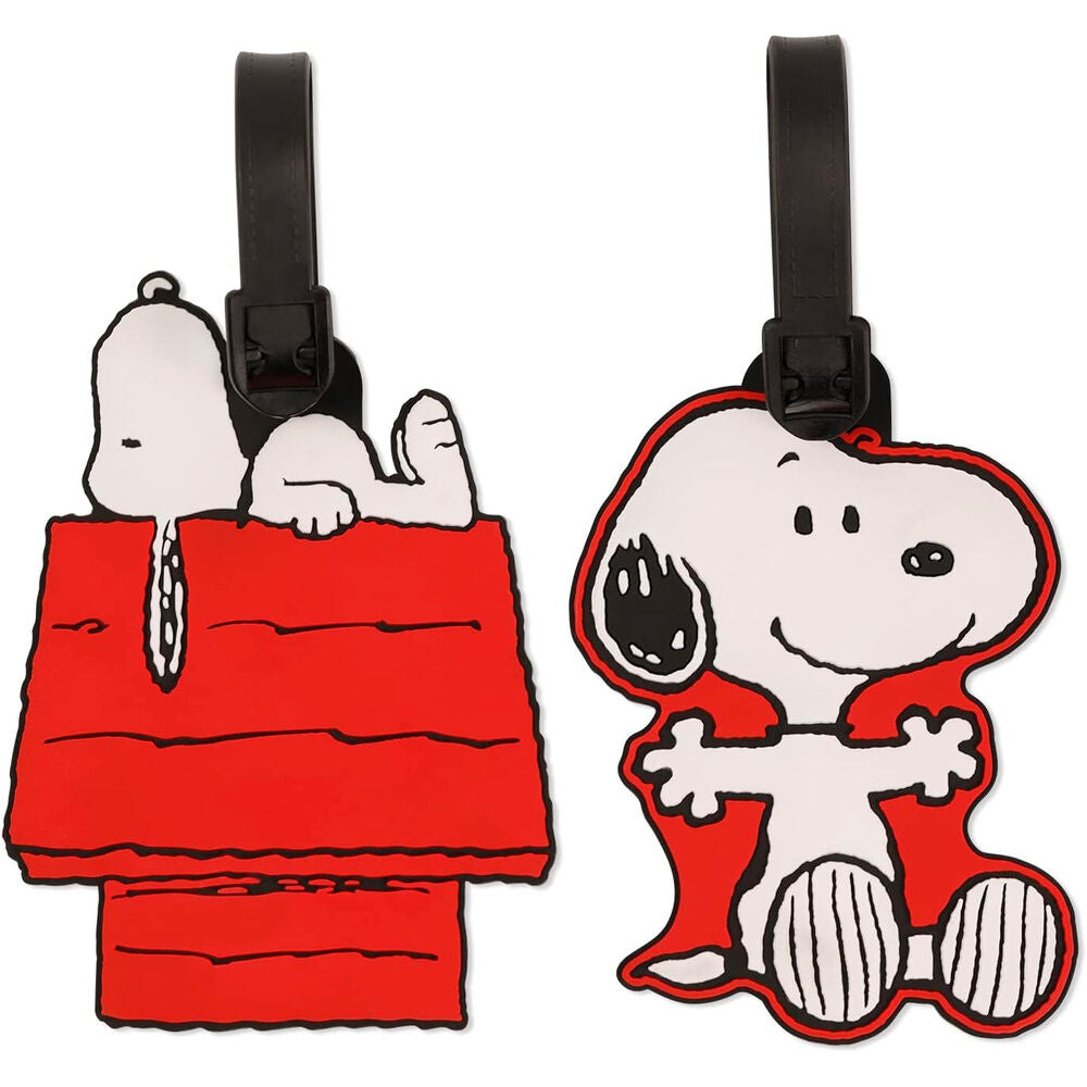 Peanuts Snoopy set of 2 luggage labels Nerdscape