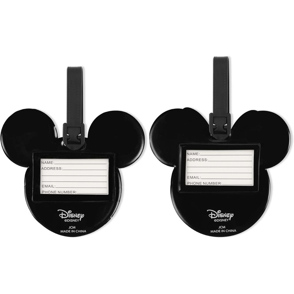Disney Mickey & Minnie set of 2 luggage labels Nerdscape