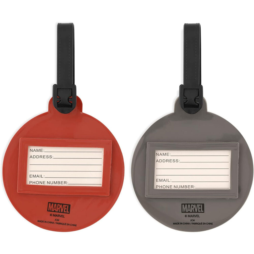 Marvel Avengers set of 2 luggage labels Nerdscape