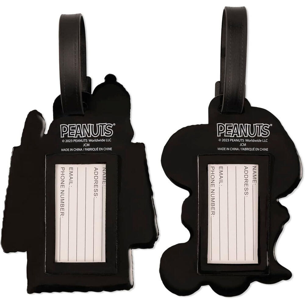 Peanuts Snoopy set of 2 luggage labels Nerdscape