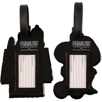 Peanuts Snoopy set of 2 luggage labels Nerdscape