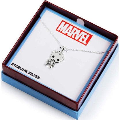 Marvel Guardians of the Galaxy Groot sterling silver necklace