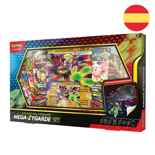 Spanish Pokemon Mega-Zygarde Premium Ex blister pack card game Nerdscape