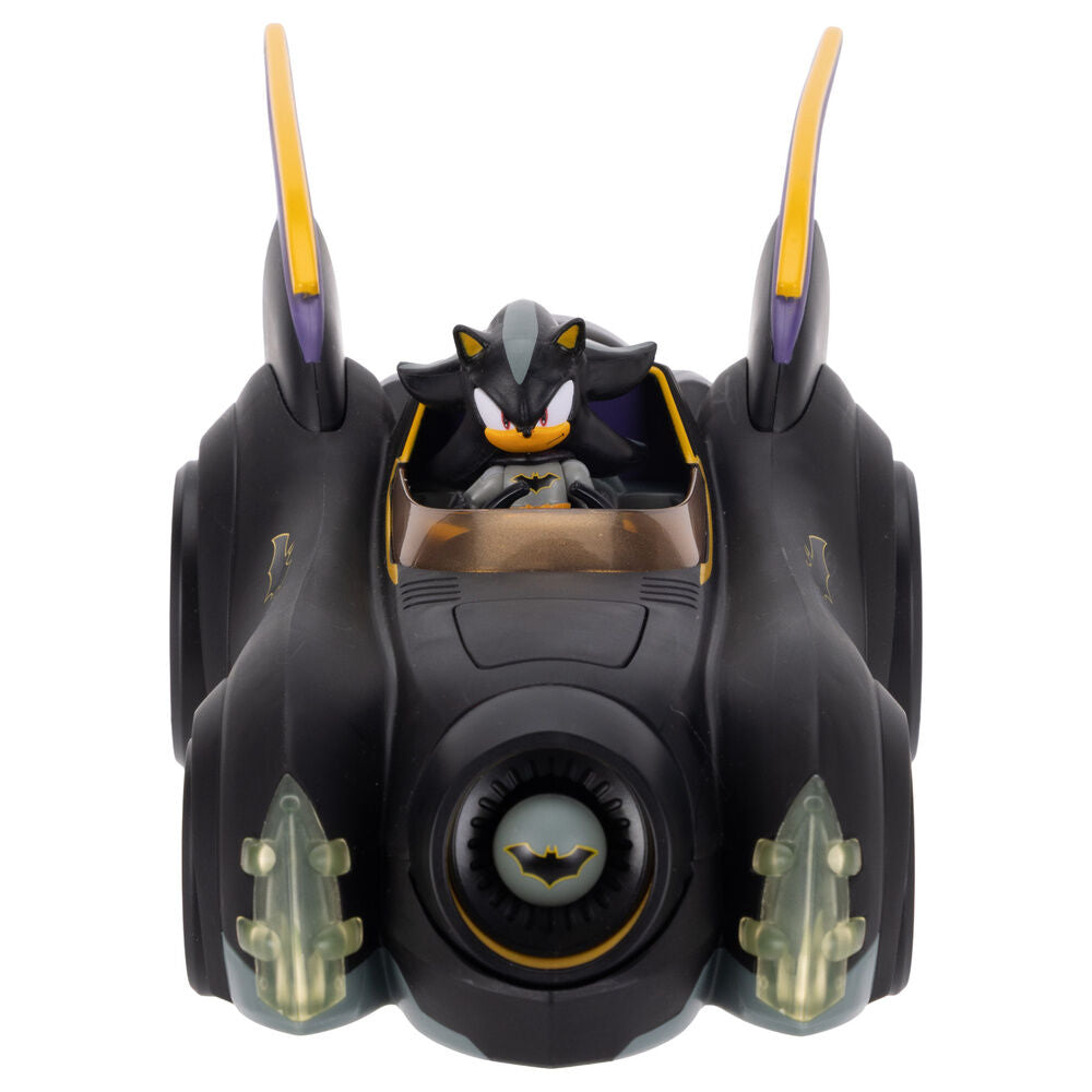 Sonic The Hedgehog Shadow Batman figure + Batmobile Nerdscape