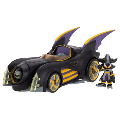 Sonic The Hedgehog Shadow Batman figure + Batmobile Nerdscape