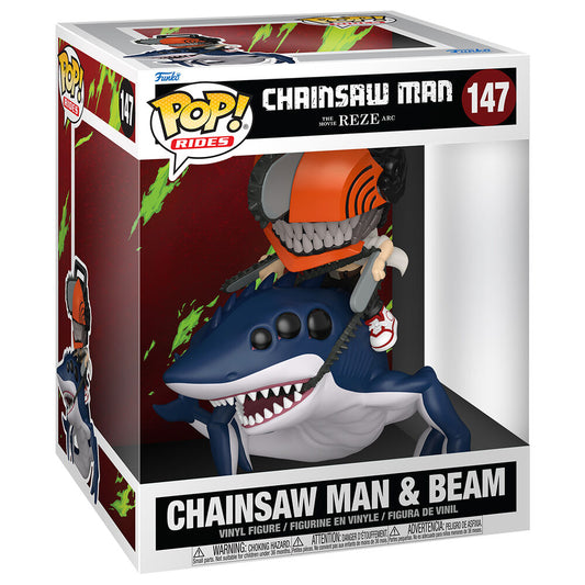 POP figure Ride Deluxe Chainsaw Man Arc Chainsaw Man & Beam Nerdscape