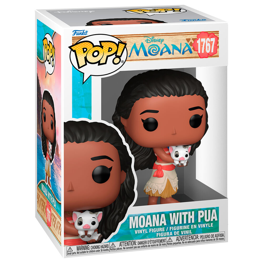 POP figure Disney Vaiana Moana 3 Moana with Pua Nerdscape