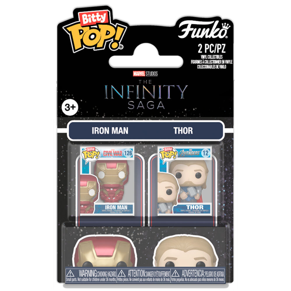 Bitty POP pack 2 figures Marvel Infinity Saga Iron Man & Thor Nerdscape