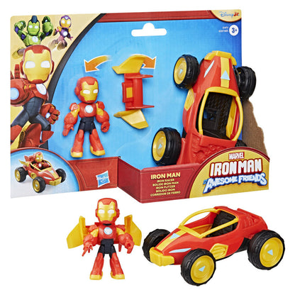 Marvel Iron Man And His Awesome Friends assorted figure + Vehicle Nerdscape