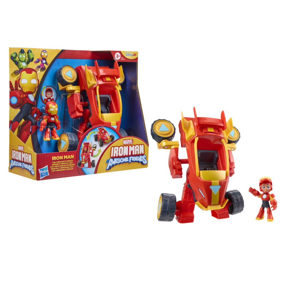 Marvel Iron Man And His Awesome Friends figure + vehicle Nerdscape