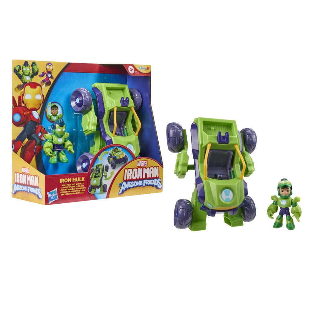 Marvel Iron Man And His Awesome Friends Hulk figure + vehicle Nerdscape